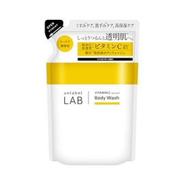 unlabel V Creamy Moist Body Wash, Refill, Citrus Pair Scent, Highly Moisturizing, Body Soap, Vitamin c, Transparent Skin, Dullness, 10.1 fl oz (310 ml)