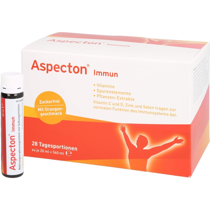 Aspecton Immune Sugar Free Drinking Bottles 28 Ampoules