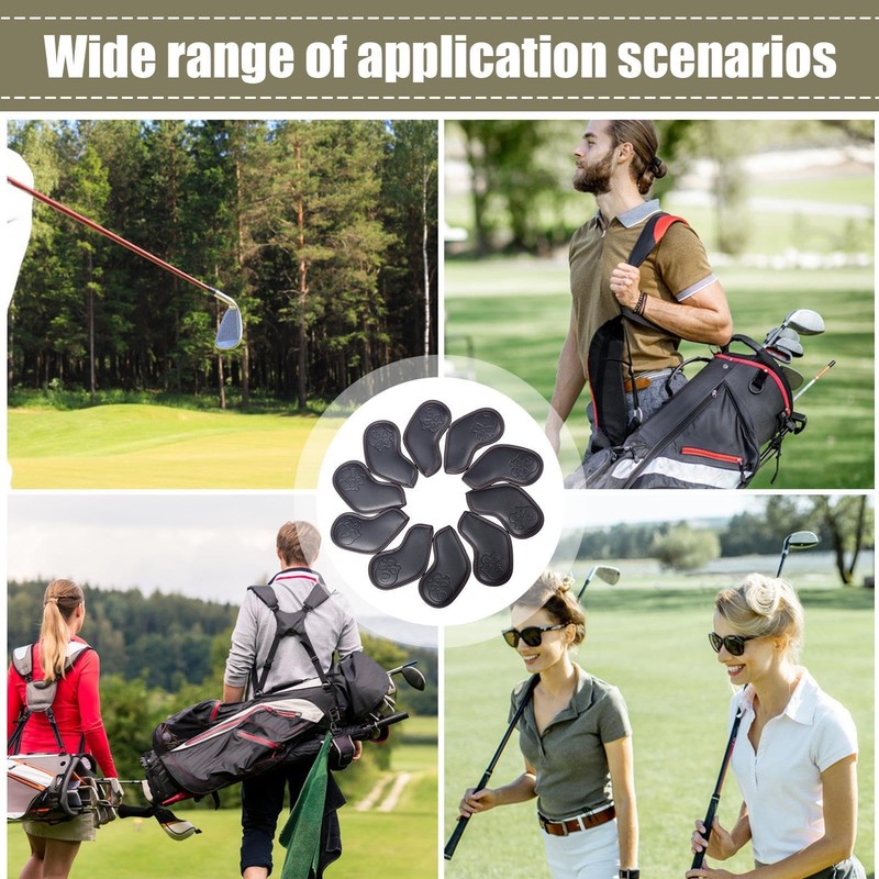Golf Iron Covers Set, Skull Pattern Protective Covers Golf Iron