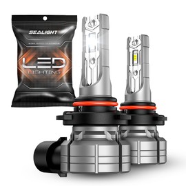 SEALIGHT H10/9145 LED Fog Light Bulbs or DRL, 12000LM Super Bright 9140/H10 LED Fog Lights, Real 1:1 Mini Size Replacement for car, trucks, SUVS, Non-polarity, Pack of 2