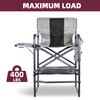 Foristrail 30" Tall Directors Chair with Side Table, 400LBS Bar
