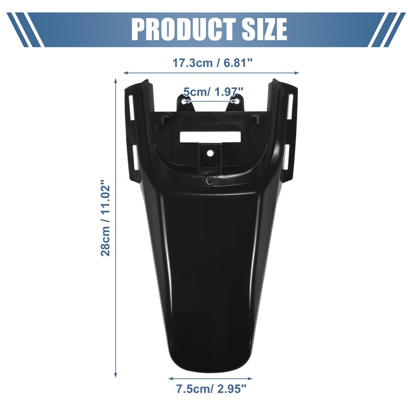 ACROPIX Motorcycle Rear Tail Mudguard Fender Dirt Bike Pit Mudguard