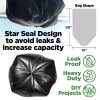 Toughbag 95-96 Gallon Extra Large Trash Bags 61X68â€ Black Garbage