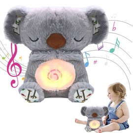 LDDYKZY Anxiety Relief Koala Otter Soothing Breathing Koala Portable Plush Toy Breathing Movement Soothing Otter Relief Plush Toy Anxiety Relief Otter Koala Plush Toy 25 cm