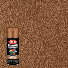Krylon Fusion All-In-One Adhesive Hammered Finish Spray Paint for Indoor/Outdoor Use, 12 oz, Copper
