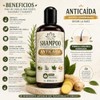 Shampoo anticaída orgánico con romero, aloe vera y vitamina E