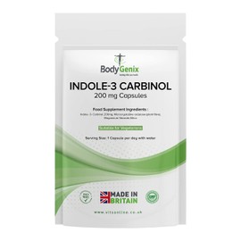 Bodygenix Indole-3 Carbinol 200mg Vegan Capsules Hormonal Balance Immune System Detoxification Support Natural Food Supplement - 240 Capsules 8 Month Supply