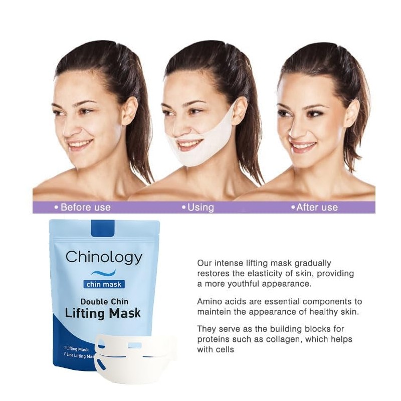 Chinology Chin Mask - Double lifting jawline strengthening for face