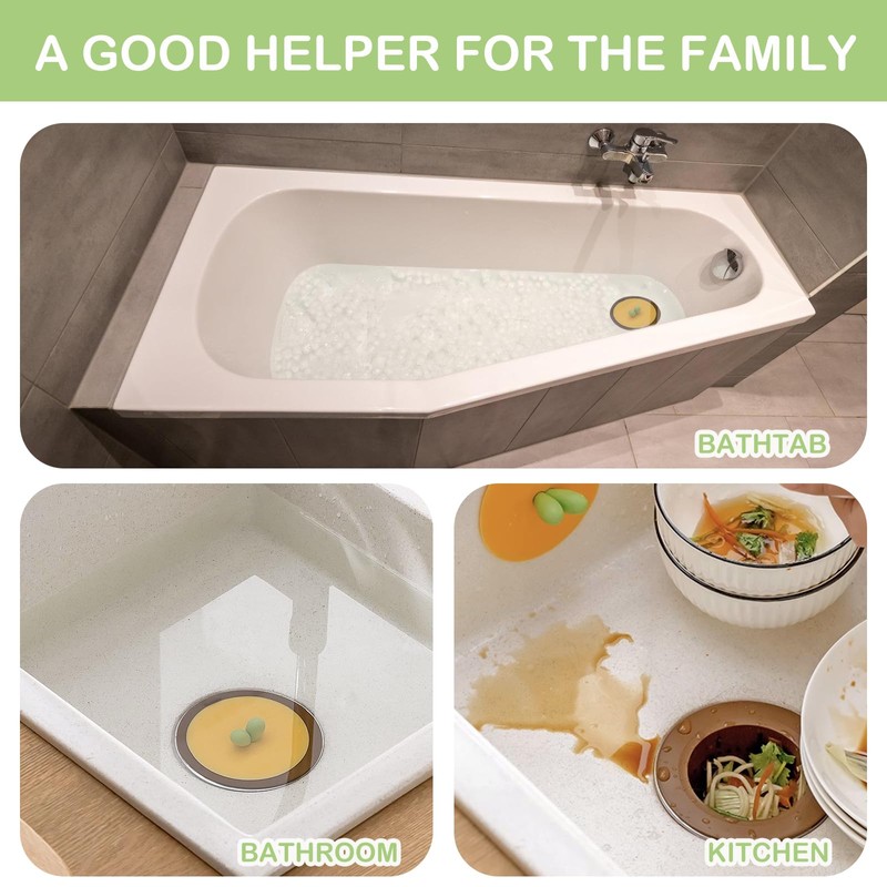 2-Pack Kitchen Sink Strainers, Compatible with Most Sink Drain Baskets,