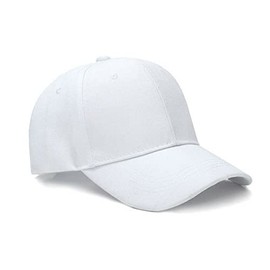 Boolavard Baseball Cap Adjustable Size for Running Workouts and Outdoor Activities All Seasons (White)