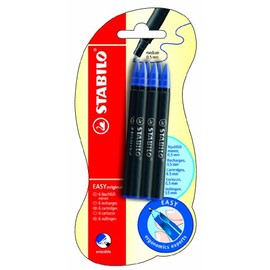 STABILO EASYoriginal Refill Cartridge Medium Pack of 6 Blue (Erasable)