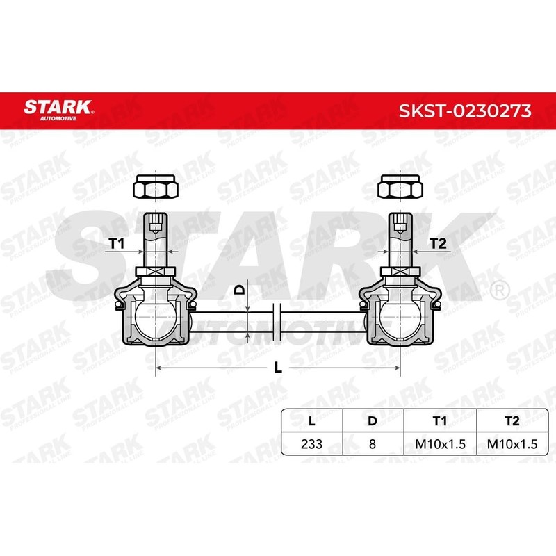 STARK SKST-0230273 Rod / Strut Stabiliser Bar Bar Stabiliser Strut