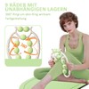 Massage Roller Legs 9Räder - Lipedema Massager with Stainless Steel