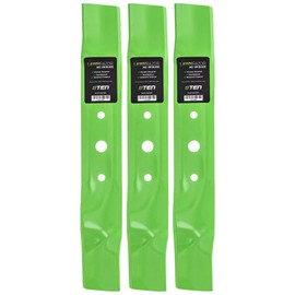 8TEN LawnRAZOR Blade for John Deere GX20250 GY20568 48 inch Mower Deck L120 L130 1948 2148 Scotts L2048 High Lift 3 Pack