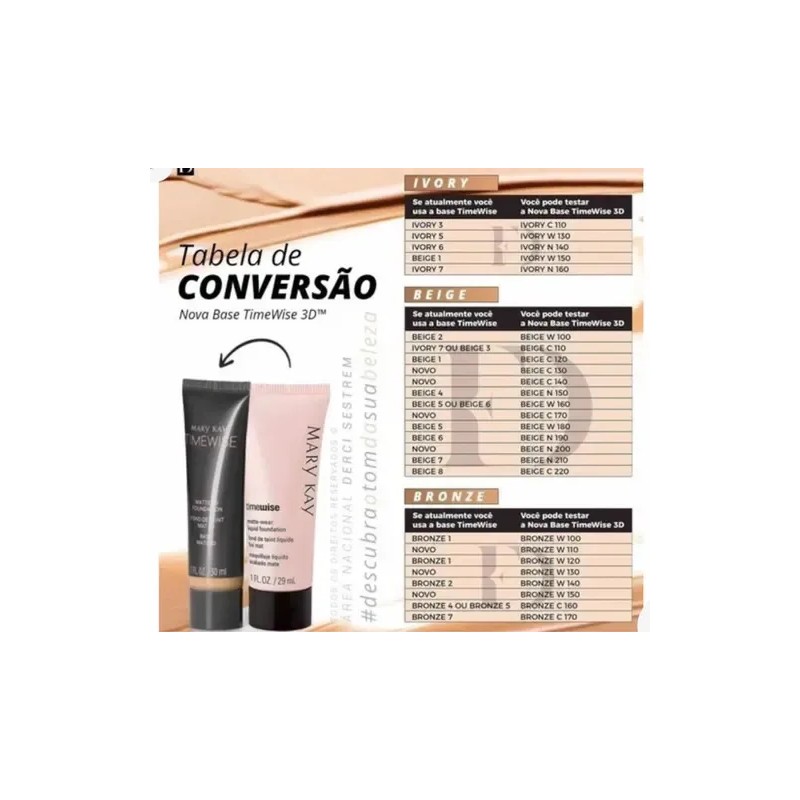 Base Timewise 3d Mary Kay Beige C110 Tom Nude