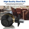 [2 Pack] BESTTEN Single Cylinder Deadbolt, Keyed Alike Dead Bolt
