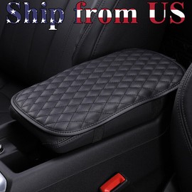 Unbranded Universal Car Center Console Box Armrest Cushion Cover PU Leather Pad Protector