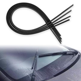 4 piezas de repuesto de repuesto universal para limpiaparabrisas de repuesto, sin marco, tiras de silicona sin hueso, accesorios universales para la mayoría de vehículos