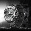 Lige Men Watch Luxury Military Wristwatch LED Digital Date Quartz