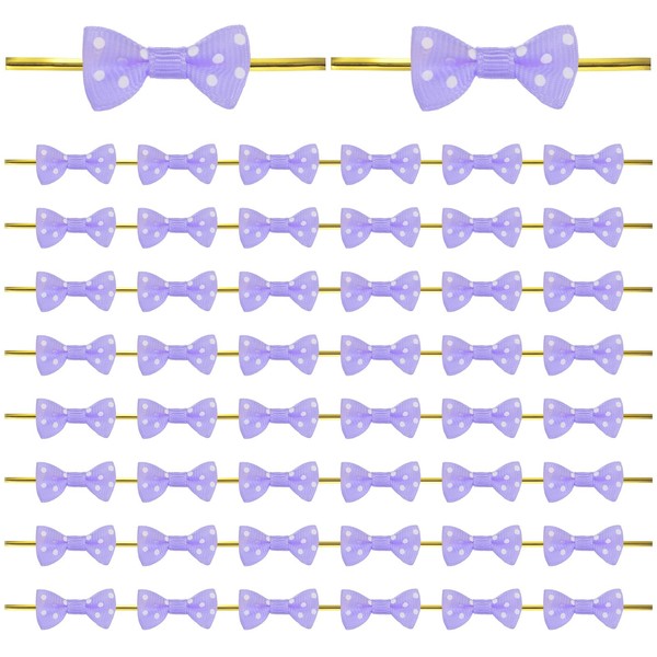 M METERXITY 200-Pack Mini Craft Ribbon Bow Twist Ties,1.2x0.6 Inch