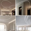 KSDLMPA 10 Pack 3.3Ft/1M Plaster-in Bendable Aluminum Profile LED Light