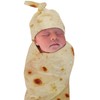 Petyoung Newborn Baby Wrap Burrito Swaddle Blanket with Hat Set,