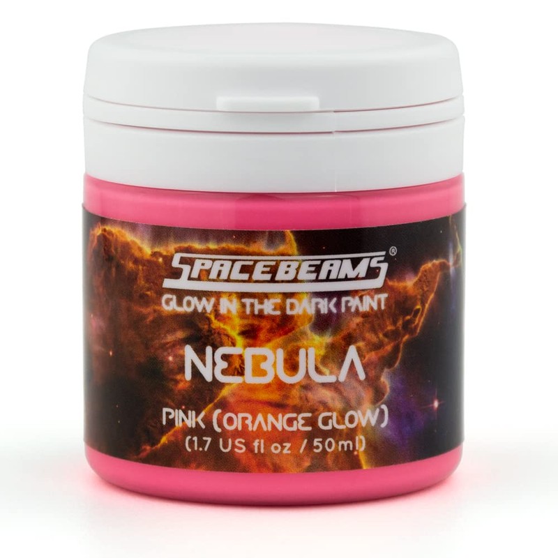 SpaceBeams Nebula Glow In The Dark Colour (50ml) Pink With