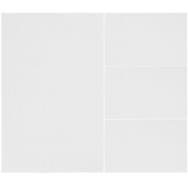 Operitacx 4 Blätter Lichtaufkleber Verdunkelung Tag Nacht Jalousien Dimmen Streifenlichter Film Popular White Out LED-Lichtabdeckungsaufkleber Selbstklebende Schattierungsaufkleber Eva Weiß