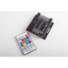 LEDUPDATES Heavy Duty RGBW LED LIGHT CONTROLLER with remote control 4 channel for RGB RGBW LED Light Strip Compatible with 12v 24v Power Supply LED Driver AC adapter