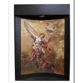 Cuadro de San Miguel Arcángel con Luz LED