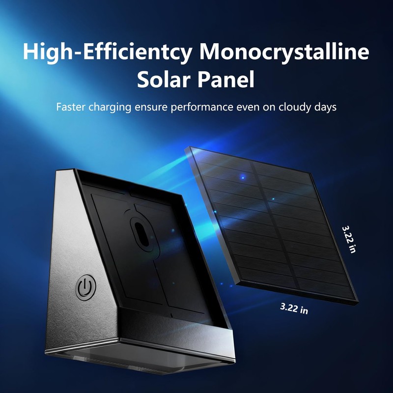 Solar Mailbox Light Downlight Outdoor Waterproof for Address, House Number