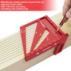 Multi-Angle 3D Measuring Ruler: 22.5/30/45/60/67.5/90 Degree Aluminum Alloy Square Ruler