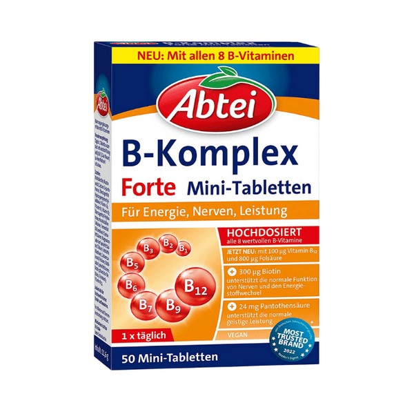Abtei Vitamin B Komplex forte Tabletten 50 St, 11,6 g