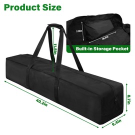 Cosmos 40'' Croquet Set Carrying Bag Croquet Mallet Storage Bag Goalball Bat Organizer Bag for Holding 6 Players Set, Portable Croquet Stick Tote Bag Large Sport Travel Duffle Bag, Bag Only