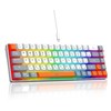 Snpurdiri 60% Percent Gaming Keyboard, Ergonomic Compact RGB Backlit Small