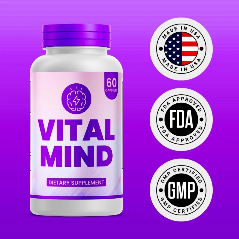 Vital Mind Dietary Supplement, VitalMind Brain Max Focus Formula (180