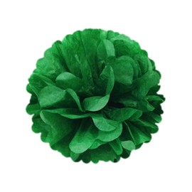 Wrapables 14" Set of 3 Tissue Pom Poms Party Decorations for Weddings, Birthday Parties Baby Showers and Nursery Décor, Kelly Green