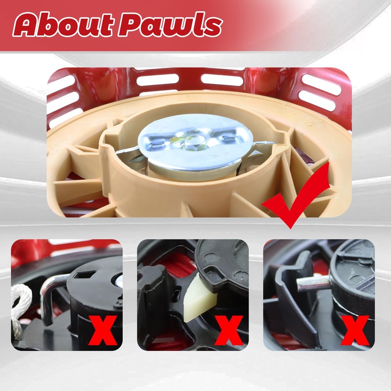 WOTIAN GX340 GX390 Pull Start Assembly Compatible with Honda GX