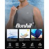 Runhit 2 Pack Compression Shirt Men Sleeveless Workout Tank Top