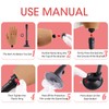 Nail Trainning Practice Hand with Clamp, Acrylic Nail Technician Manicure