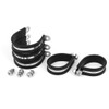 sourcingmap 45mm 304 Stainless Steel EPDM Rubber Lined P Clips