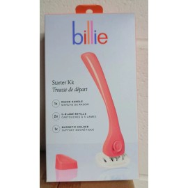 3 Kits of BILLIE'S CORAL (Starter Kits 1x Handle 2x 5-blade razor) FREE SHIPPING