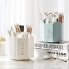 AhfuLife Rotating Pencil Pot for Desk, Makeup Brush Holder with