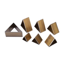 7Pcs Leather Die Cutter Hollow Punching Mold Triangular Different Sizes DIY Leather Cutting Mold for Home DIY Crafts