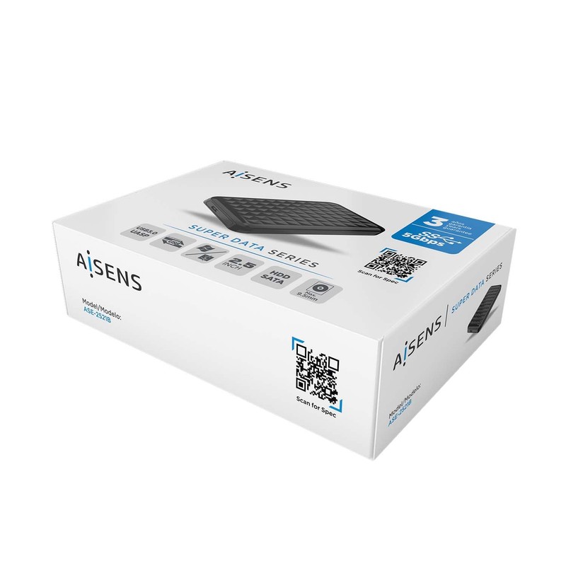 AISENS - ASE-2521B - External Enclosure 2.5" 9.5 mm Sata
