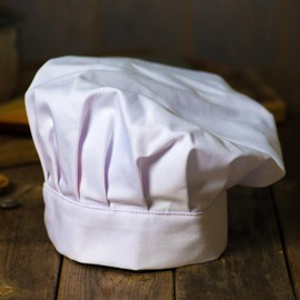 Caiqicome Chef Hat - White, Unisex-Adult, Classic, Breathable, Lightweight, Washable, Chef Cap for Cooks, Chefs, Bakers, Kitchen, Party, Pubs, Cafes, Baking Room