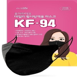 Pure Life Yellow Dust Health Mask Bird Beak Type KF94 Large Black (2D) 1 piece, 50 sheets, 50 sheets / 퓨어라이프 황사보건용마스크 새부리형 KF94 대형 블랙(2D) 1개입, 50매, 50매