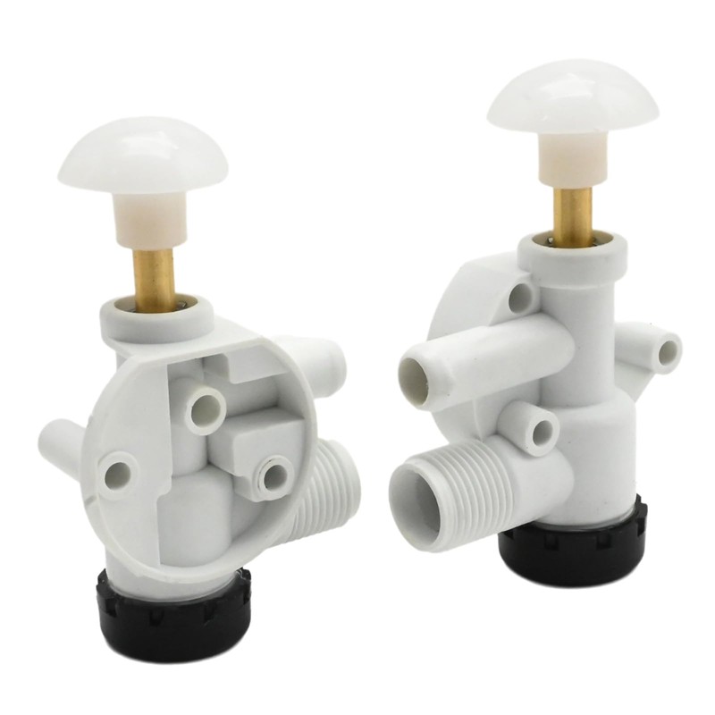 UOIENRT 2Pcs 385314349 RV Water Valve Assembly Camper Trailer Toilet
