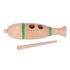 Wood Guiro Children Cute Fish Shaped Guiro Percussion Instrument Educational