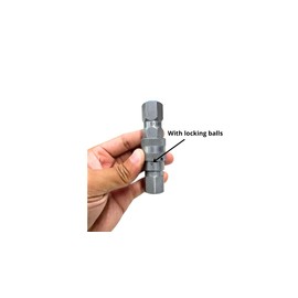1/4" NPT Flat Face Hydraulic Quick Connect/Coupler Size 1/4" 1 Set of Quick Connect Replacement for Skid-Steer ISO 16028
